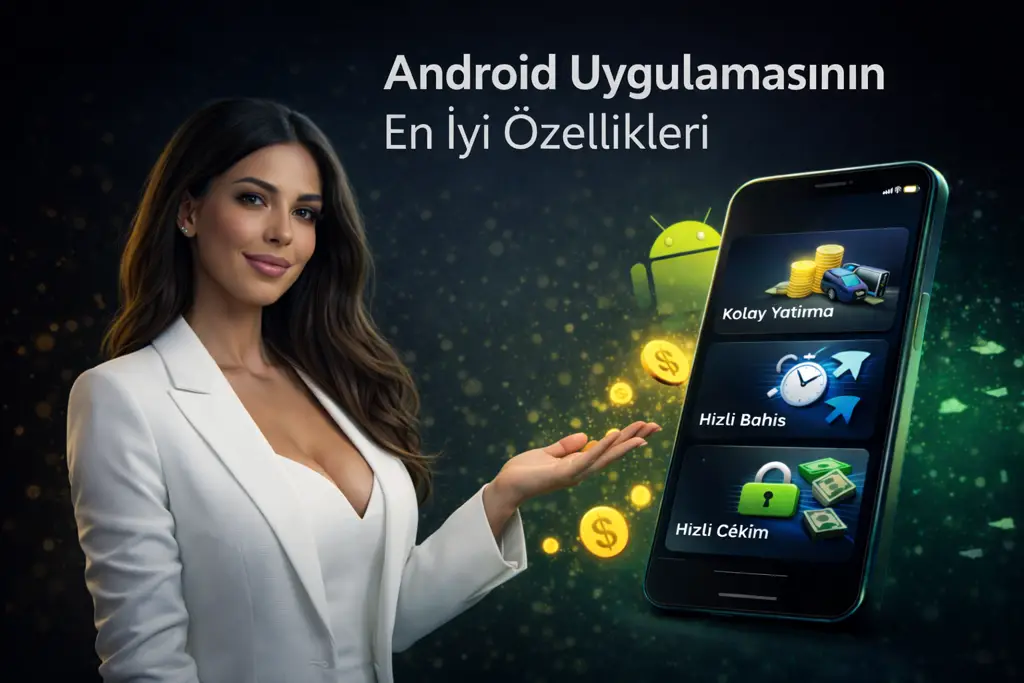Android Hızlı ve Güvenli Uygulama Özellikleri Hızlı bahis, güvenli yatırım ve anında para çekme özellikleri Android uygulaması