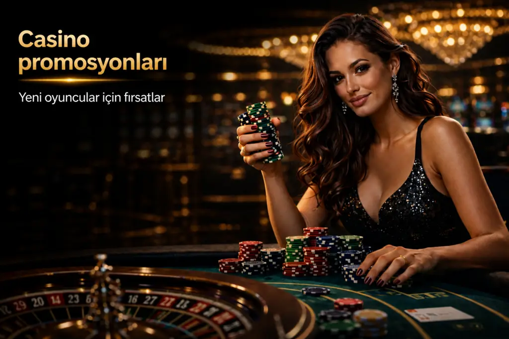 Casino hoş geldin bonusu ve g&uuml;ncel promosyon fırsatları