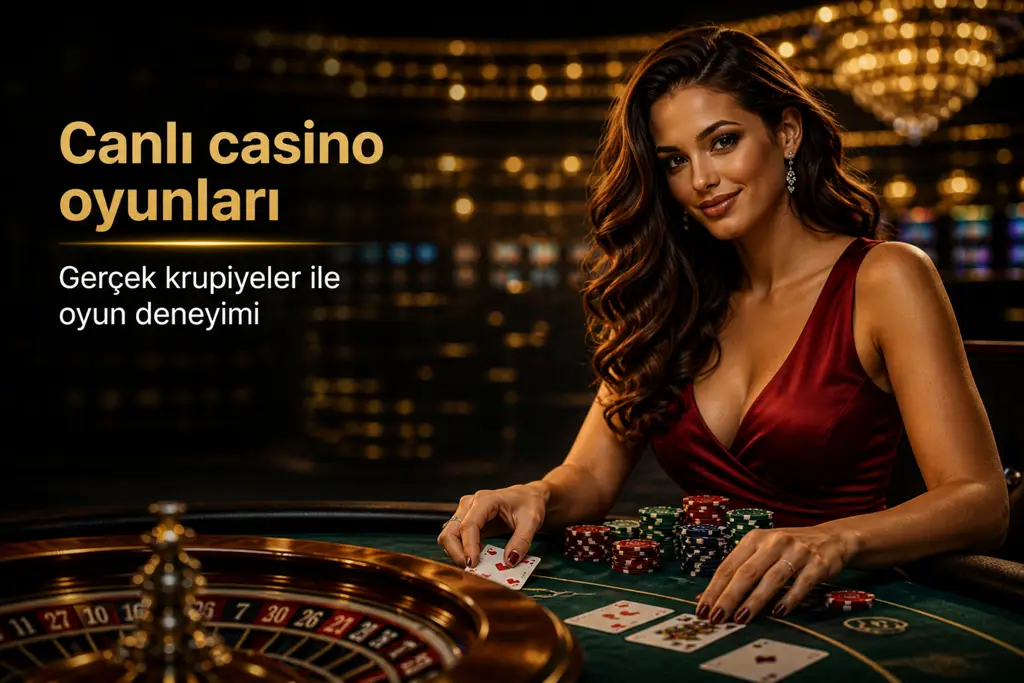 T&uuml;rkiye&rsquo;de Ger&ccedil;ek krupiyeli canlı casino masa oyunları deneyimi