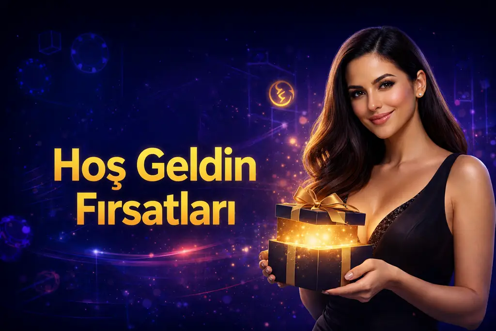 Yeni &uuml;yeler i&ccedil;in sunulan &ouml;zel hoş geldin bonusu ve promosyon avantajları