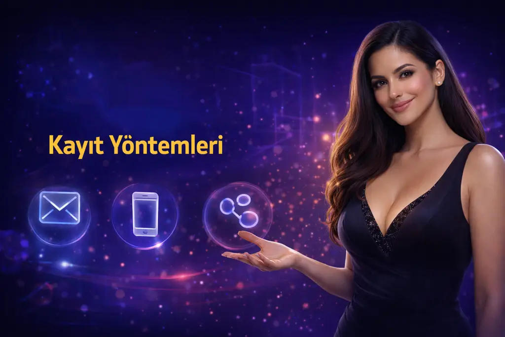Telefon, e-posta ve sosyal medya ile &uuml;yelik oluşturma se&ccedil;enekleri