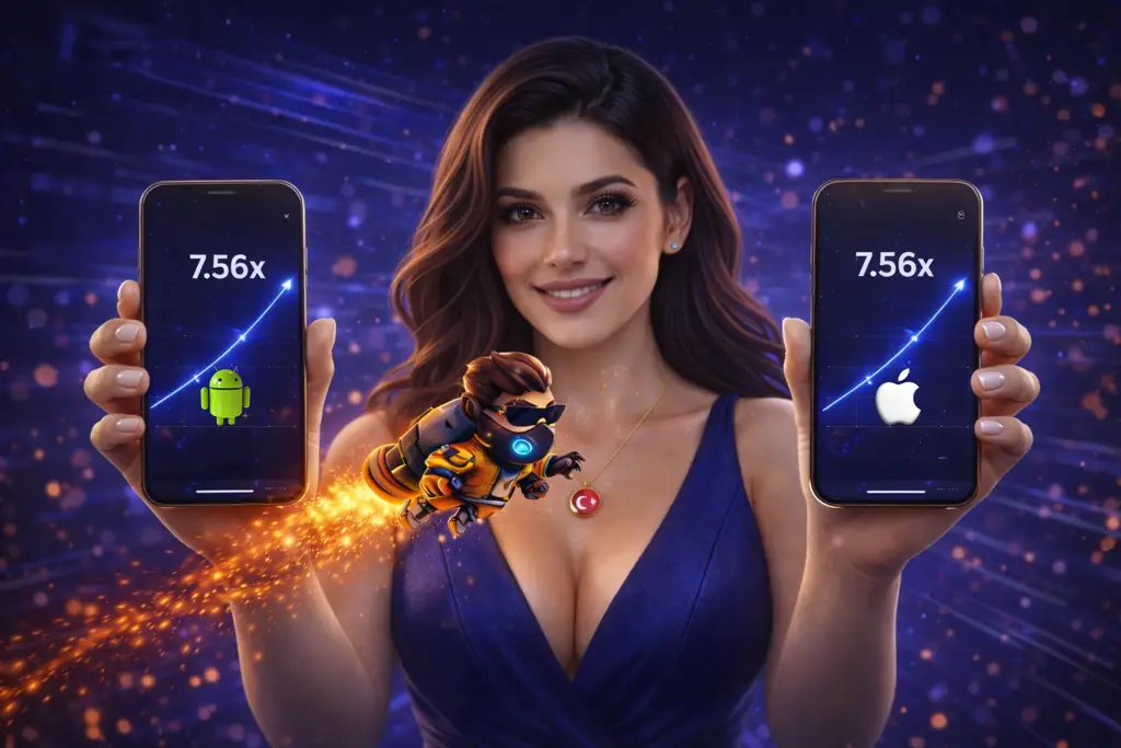 Lucky Jet mobil uygulamasını indirerek hızlı giriş ve oyun deneyimi