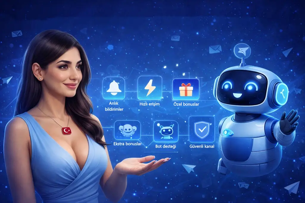 Anlık bildirimler, &ouml;zel bonuslar ve g&uuml;venli bot desteği avantajları