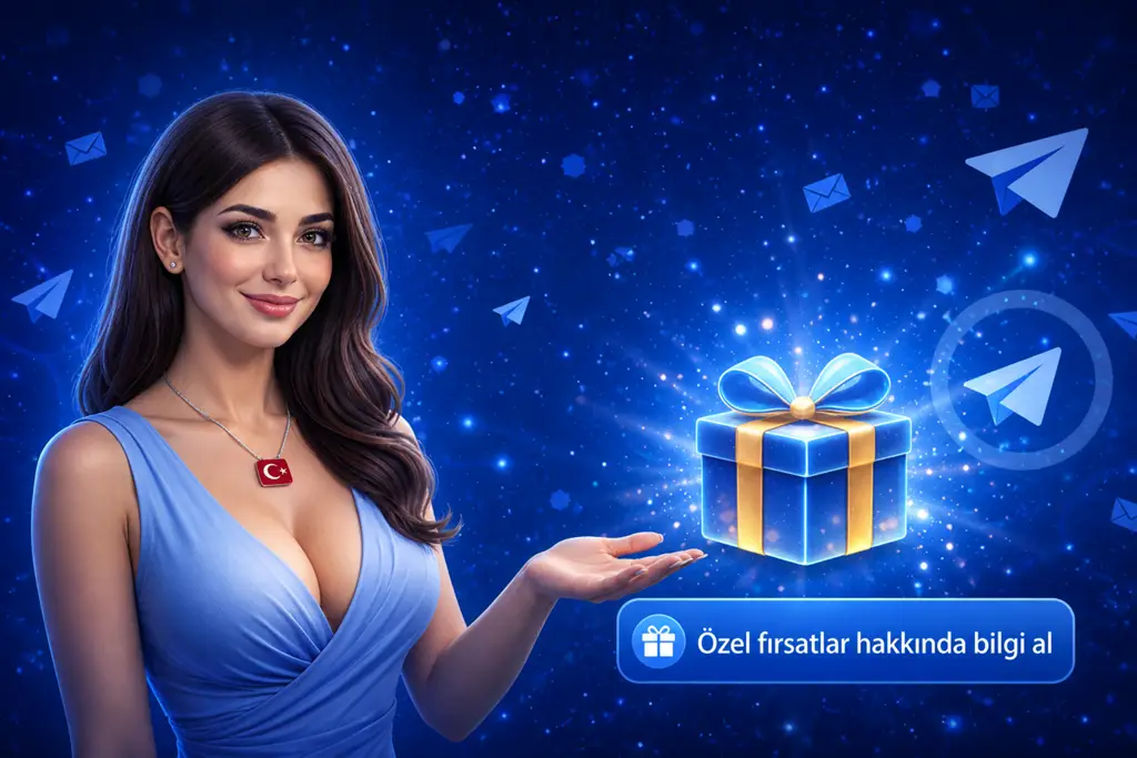 Telegram &uuml;zerinden sunulan &ouml;zel promosyon ve hediye bonus fırsatı